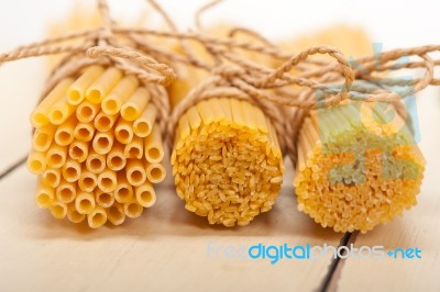 Bunch Of Italian Pasta Type Stock Photo