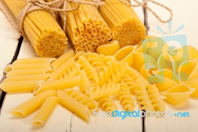 Bunch Of Italian Pasta Type Stock Photo