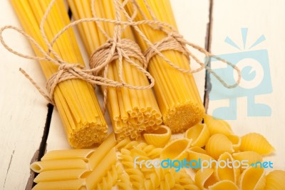 Bunch Of Italian Pasta Type Stock Photo