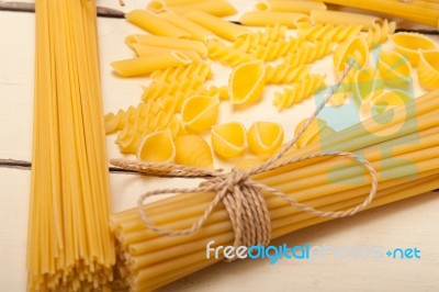 Bunch Of Italian Pasta Type Stock Photo