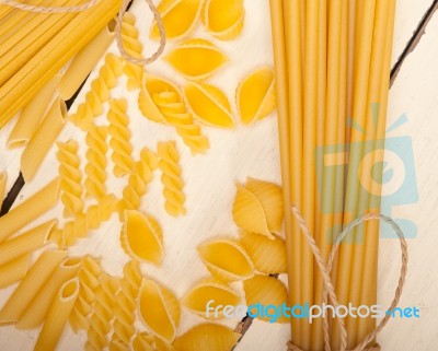 Bunch Of Italian Pasta Type Stock Photo