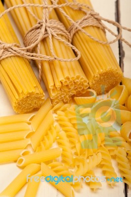 Bunch Of Italian Pasta Type Stock Photo