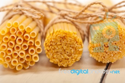 Bunch Of Italian Pasta Type Stock Photo