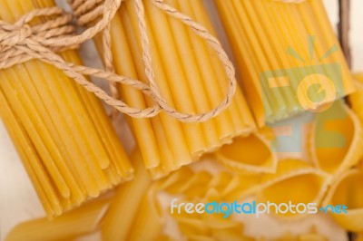 Bunch Of Italian Pasta Type Stock Photo