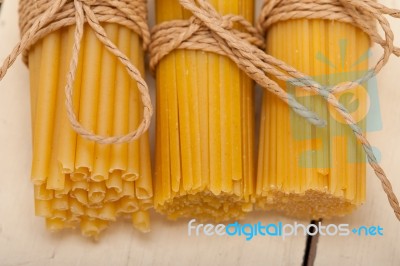 Bunch Of Italian Pasta Type Stock Photo