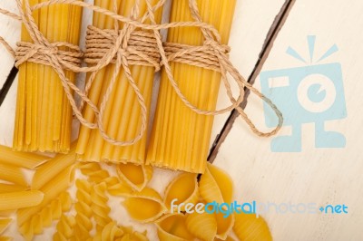 Bunch Of Italian Pasta Type Stock Photo