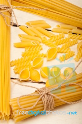 Bunch Of Italian Pasta Type Stock Photo