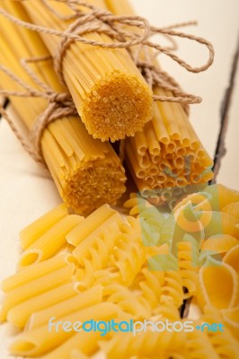 Bunch Of Italian Pasta Type Stock Photo