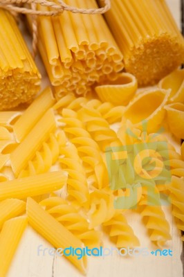 Bunch Of Italian Pasta Type Stock Photo