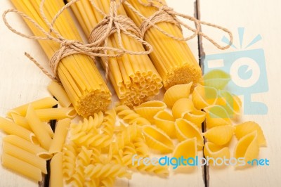 Bunch Of Italian Pasta Type Stock Photo