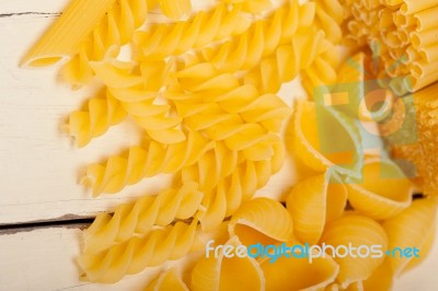 Bunch Of Italian Pasta Type Stock Photo