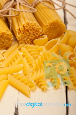 Bunch Of Italian Pasta Type Stock Photo