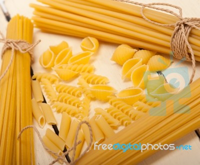 Bunch Of Italian Pasta Type Stock Photo