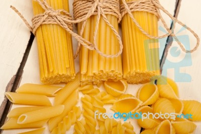 Bunch Of Italian Pasta Type Stock Photo