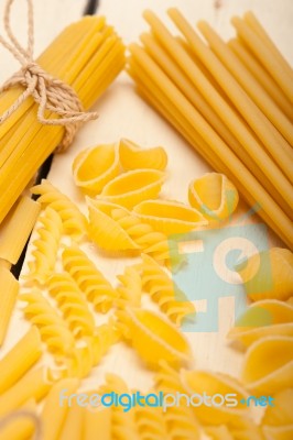 Bunch Of Italian Pasta Type Stock Photo