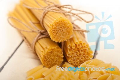 Bunch Of Italian Pasta Type Stock Photo