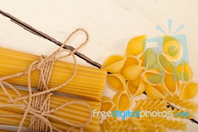 Bunch Of Italian Pasta Type Stock Photo