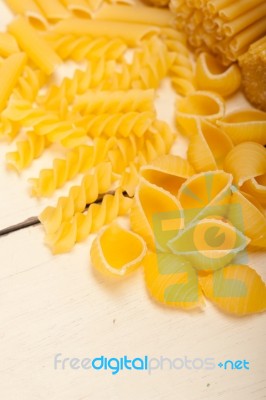 Bunch Of Italian Pasta Type Stock Photo