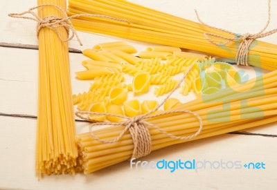 Bunch Of Italian Pasta Type Stock Photo