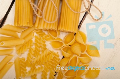 Bunch Of Italian Pasta Type Stock Photo