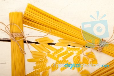 Bunch Of Italian Pasta Type Stock Photo