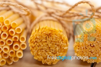 Bunch Of Italian Pasta Type Stock Photo