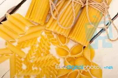 Bunch Of Italian Pasta Type Stock Photo