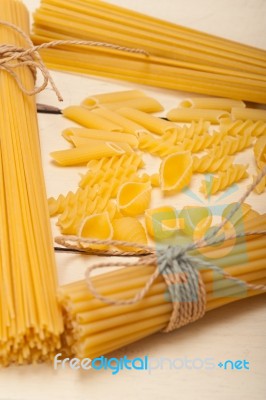 Bunch Of Italian Pasta Type Stock Photo