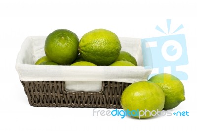 Bunch Of Lime Fruits Stock Photo