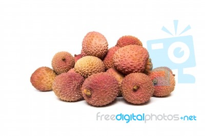 Bunch Of Lychee Fruits Stock Photo