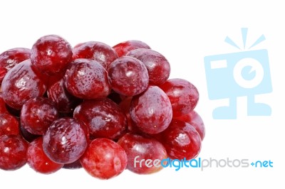 Bunch Of Red Grapes Stock Photo