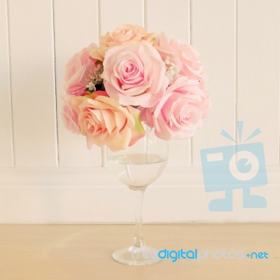 Bunch Of Rose For Decoration Stock Photo