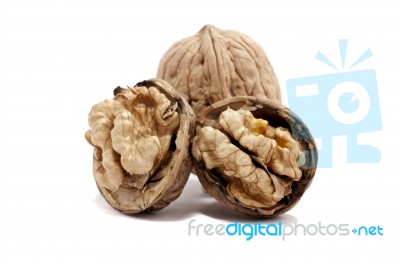 Bunch Of Walnuts Stock Photo