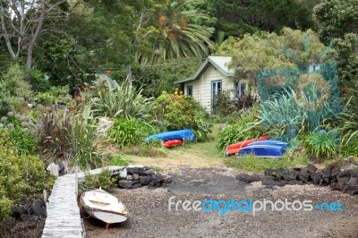 Bungalow At Kerikeri Stock Photo