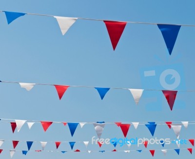 Bunting Flags Stock Photo