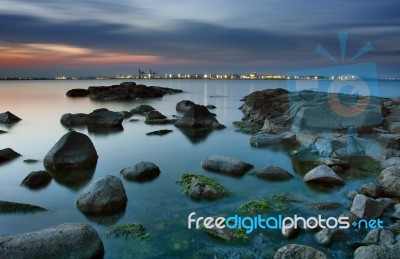 Burgas Evenings Stock Photo