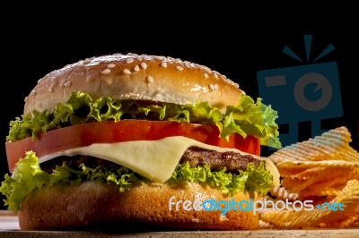 Burger Stock Photo