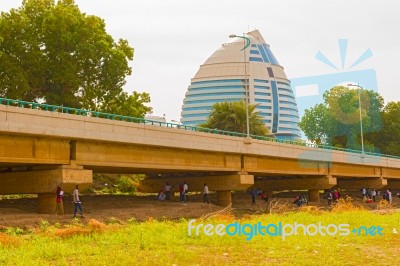 Burj Al-fateh Hotel In Khartoum Stock Photo