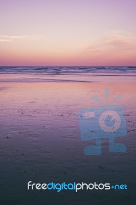 Burleigh Heads Beach During The Day Stock Photo