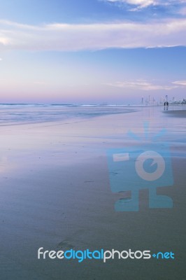 Burleigh Heads Beach During The Day Stock Photo