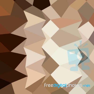 Burlywood Brown Abstract Low Polygon Background Stock Image