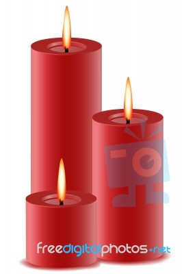 Burning Candle Stock Image