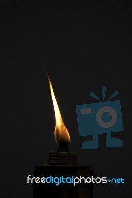 Burning lamp Stock Photo