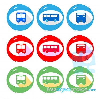 Bus Icon Stock Image