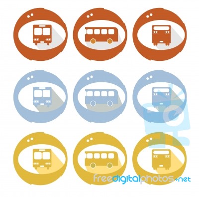 Bus Icon Stock Image