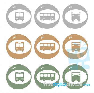 Bus Icon Stock Image