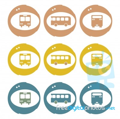 Bus Icon Stock Image