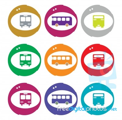 Bus Icon Stock Image