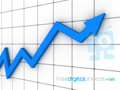 Business Arrow Graph Stock Image