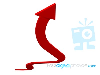 Business Arrow Graph Stock Image